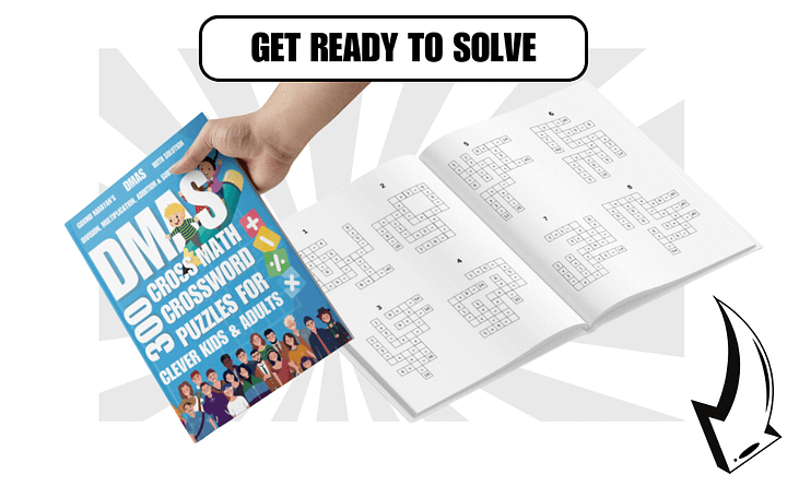 300 DMAS Crossmath Puzzles: Division, Multiplication, Addition, and Subtraction for Kids and Adults | Ebook | Printable PDF product image (2)
