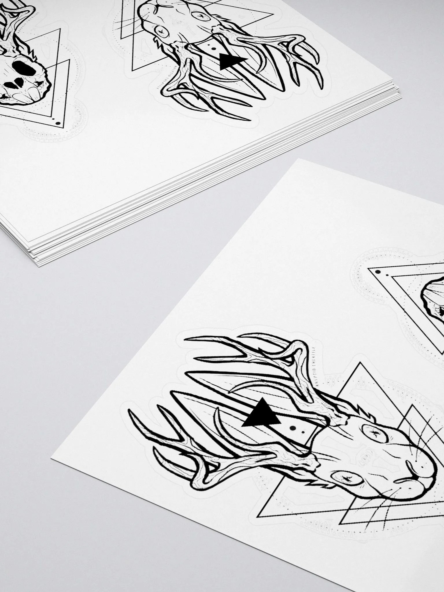 Jackalope Life + Death Kiss Cut Stickers product image (10)