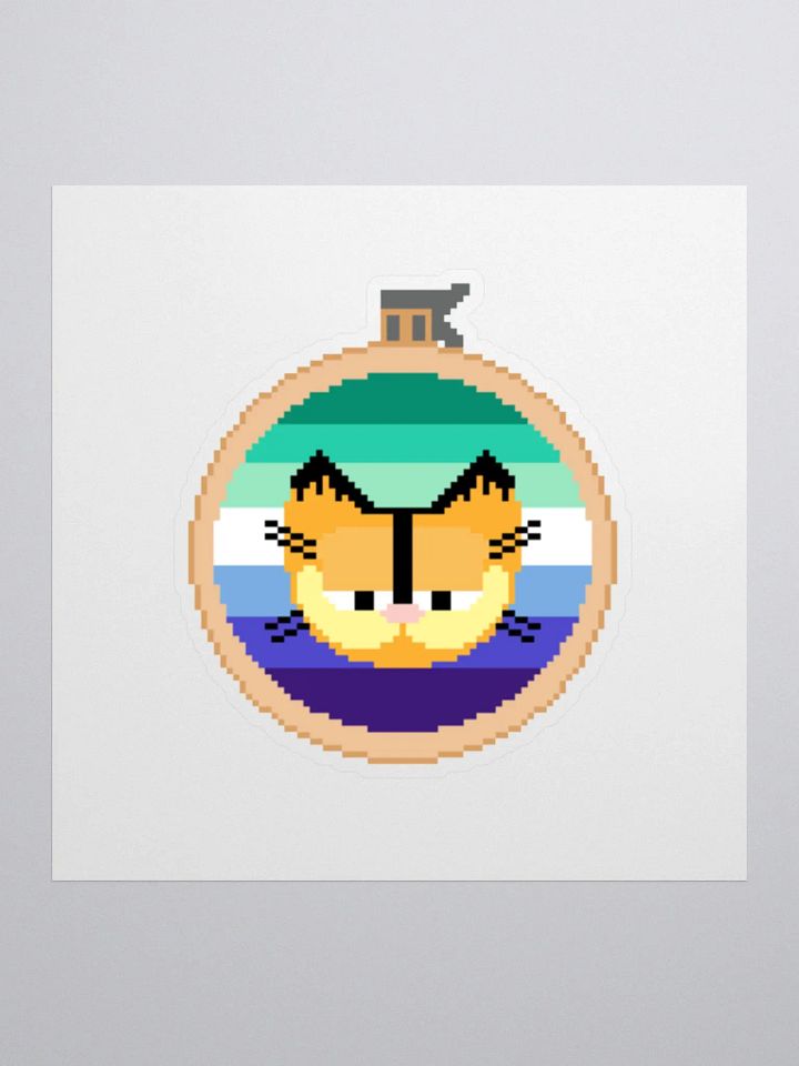 Garfield cross stitch sticker (gay) product image (1)