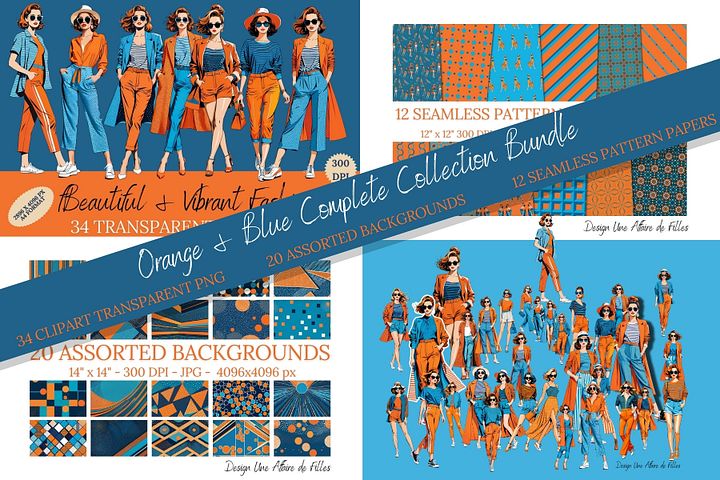 ORANGE & BLUE - COMPLETE COLLECTION BUNDLE product image (1)