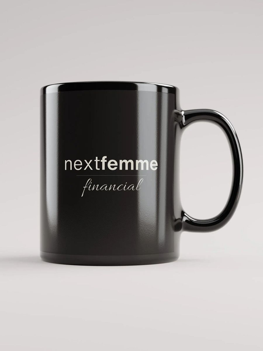 Midnight Elegance Mug with Light Beige Logotype product image (1)