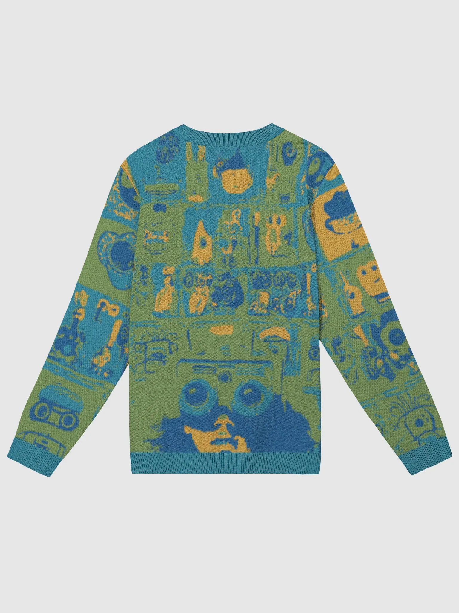 Kids Play Green Crewneck Knit product image (2)