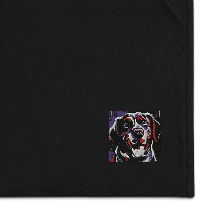 Pop Art Dog Face Illustration Blanket product image (1)