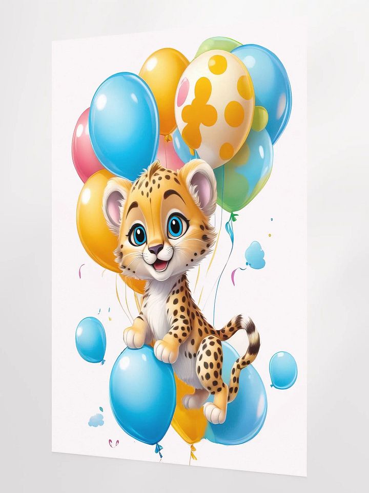 Cheetah Cub - Poster - Nursery-Kids Room - Large 24x36 Inches product image (2)