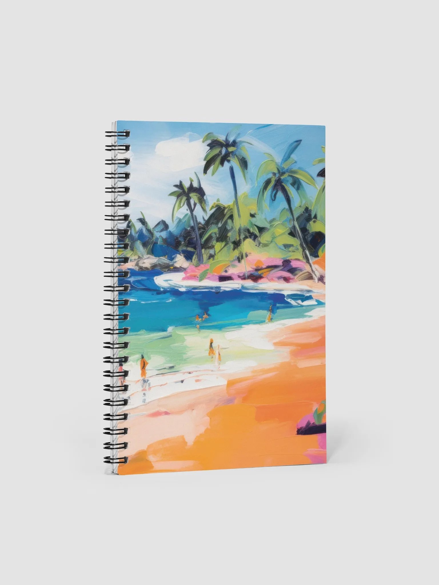 Tropical Beach Spiral Notebook – Coastal Art Edition product image (1)