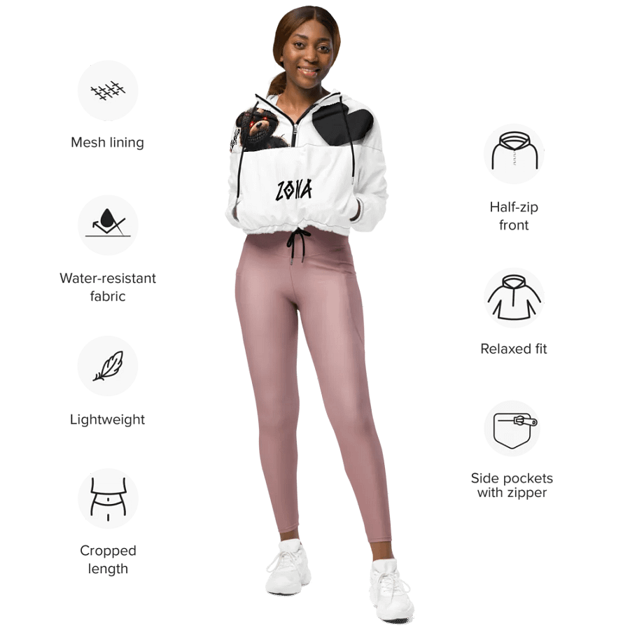 Zona custom Women's Cropped Windbreaker product image (9)