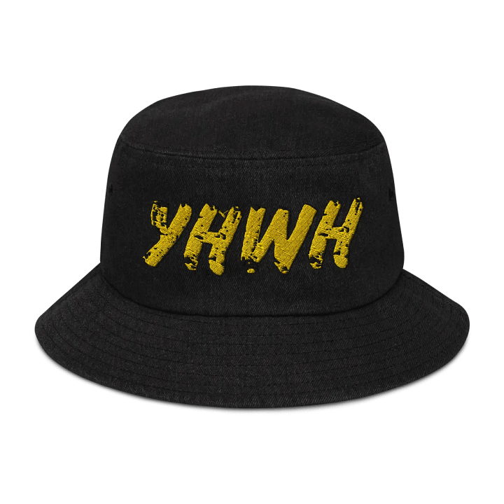 YHWH BRUSH DENIM BUCKET HAT product image (1)