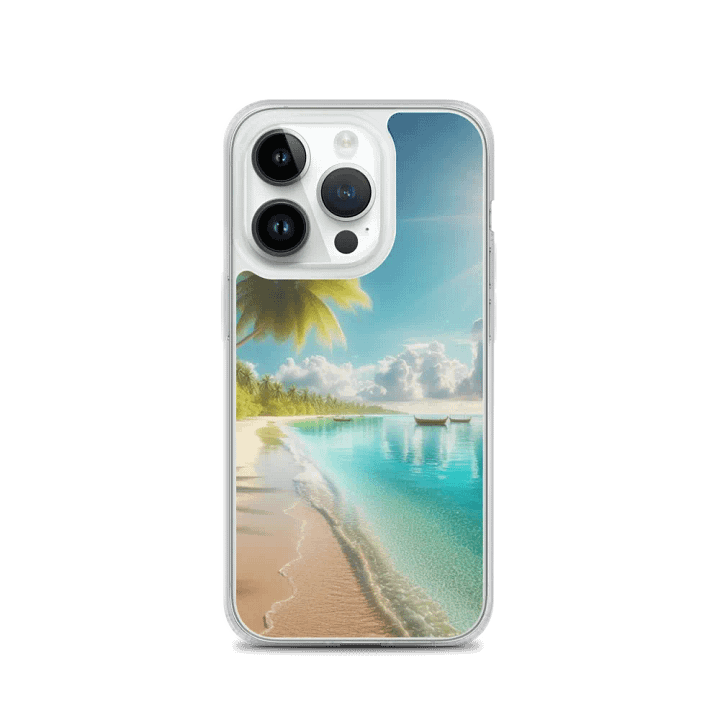 Tropical Paradise iPhone® MagSafe® Clear Case | AI Design product image (3)