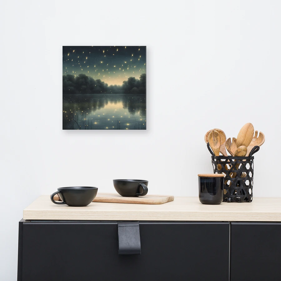 Evening Lake Scene With Fireflies Wall Art product image (8)