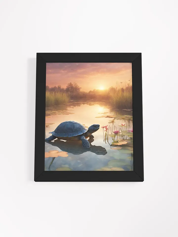 Tranquil Turtle Sunset Framed Poster product image (4)