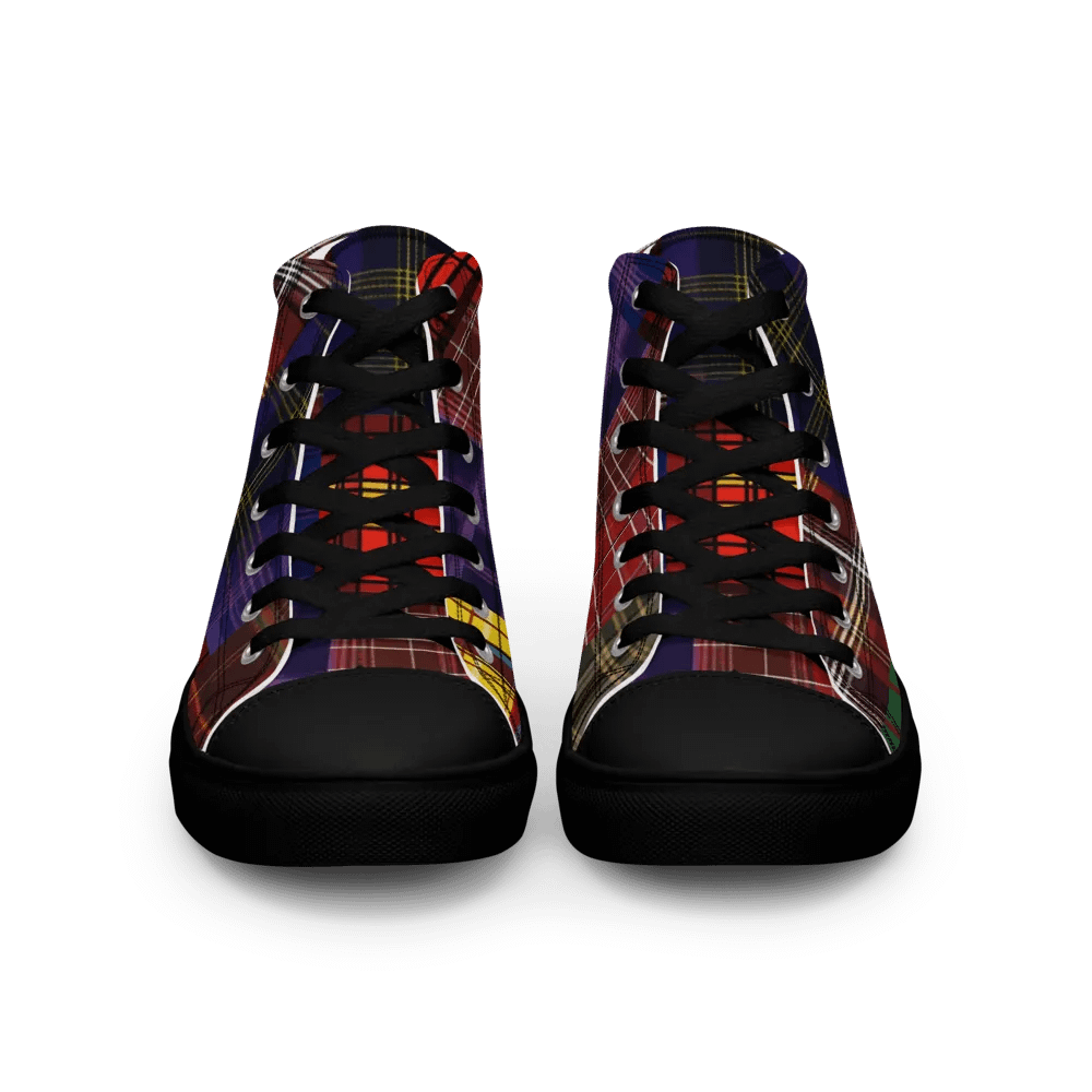 Mixed Tartan Shoes - Men's High Tops product image (5)