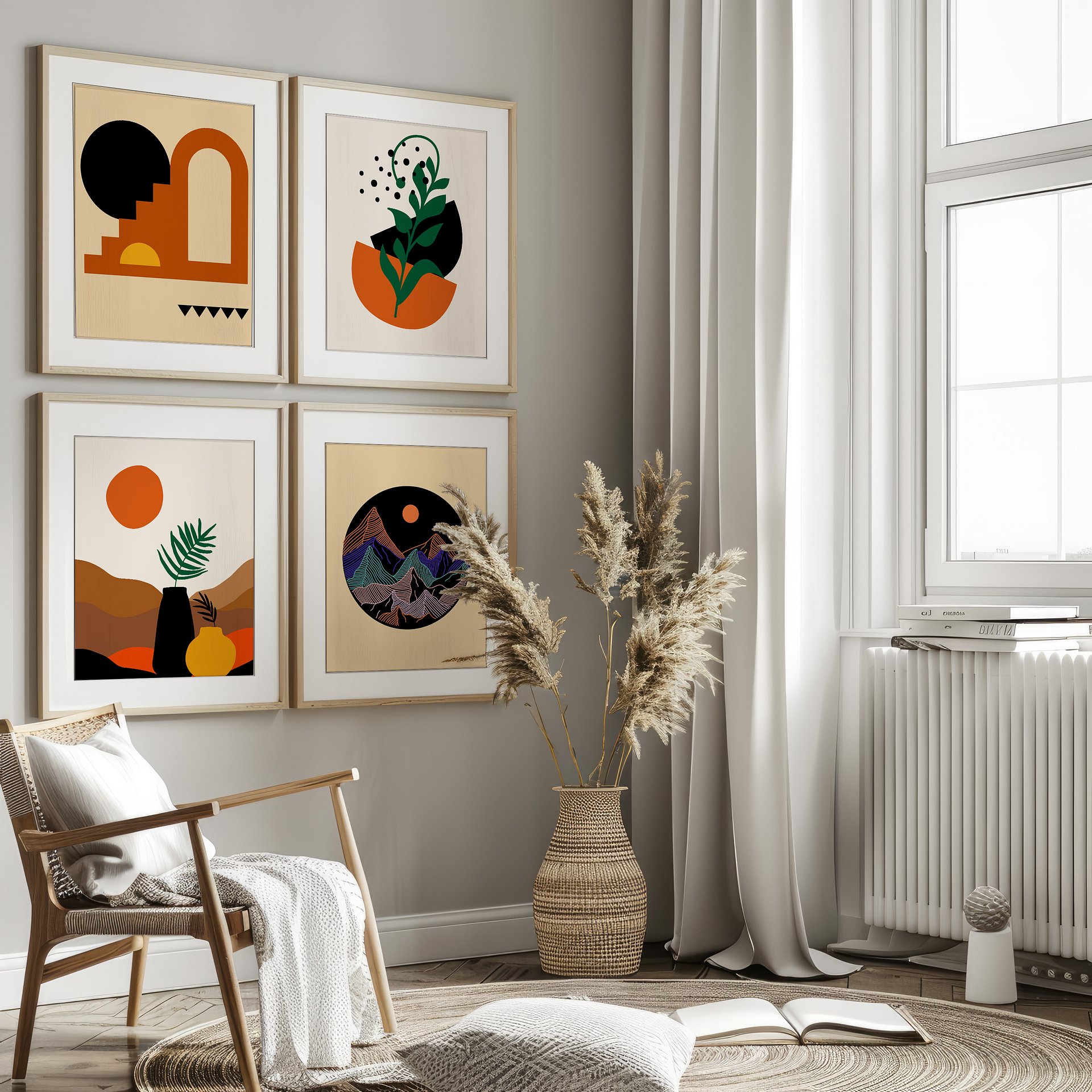 Colorful BOHO Gallery Wall Set of 11 DIGITAL Prints product image (3)