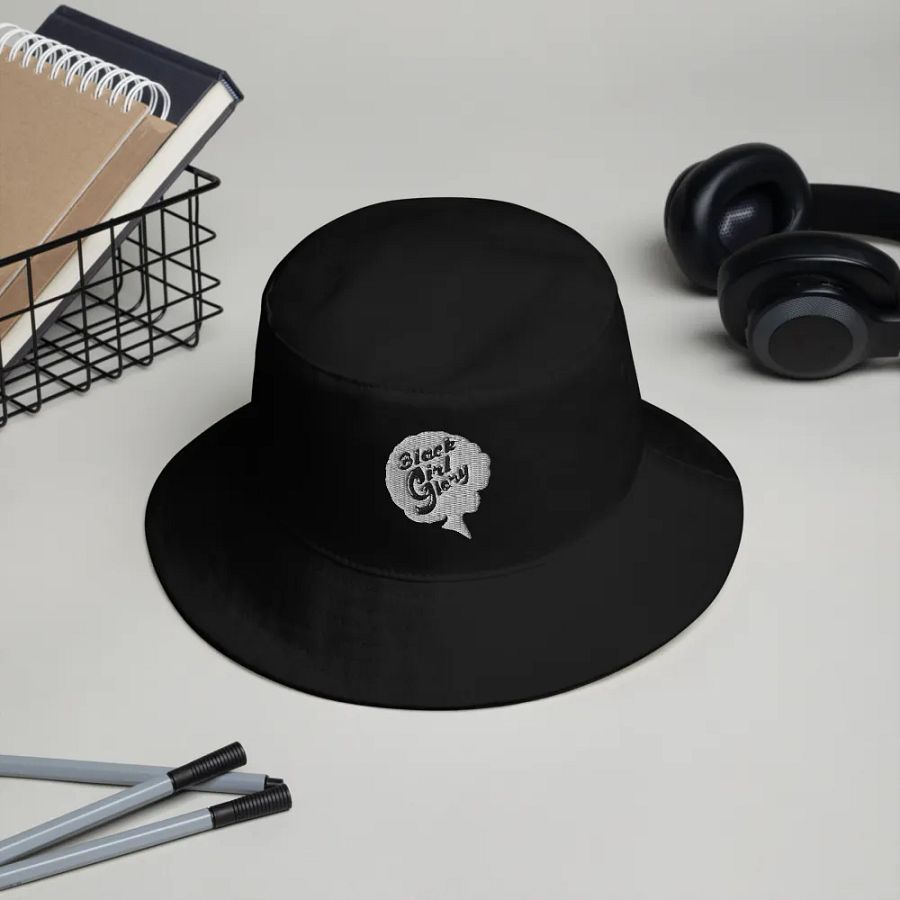 Black Girl Glory Bucket hat (B&W) product image (3)