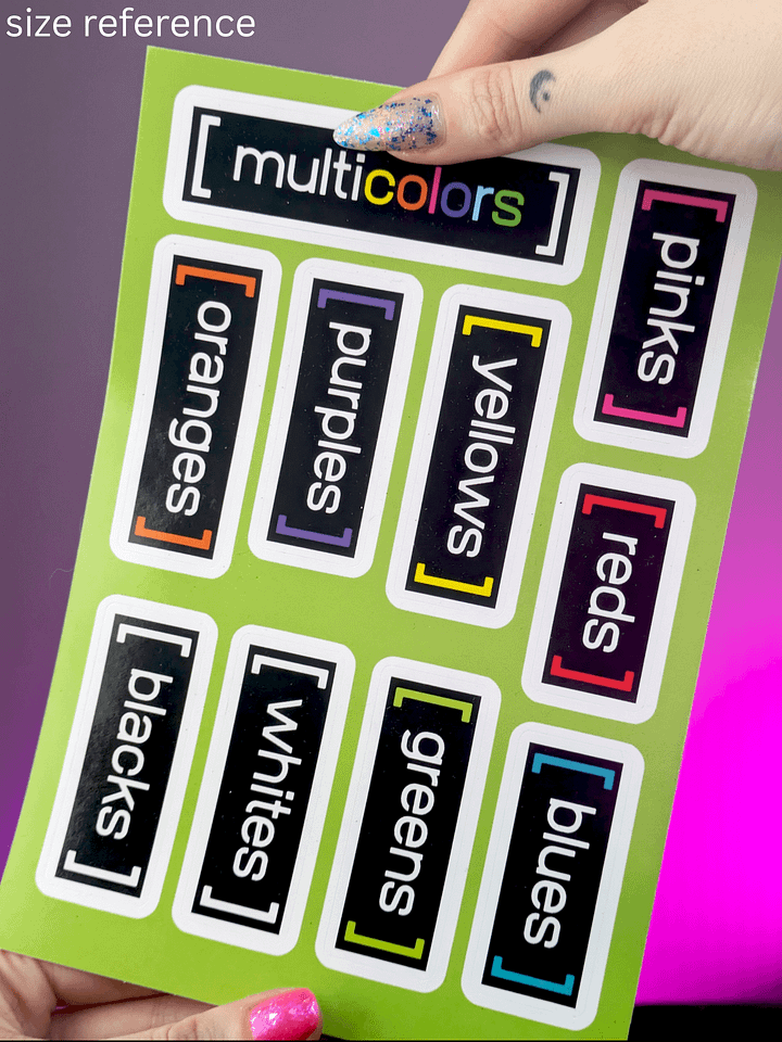 Drawer Labels by Color (white) product image (2)