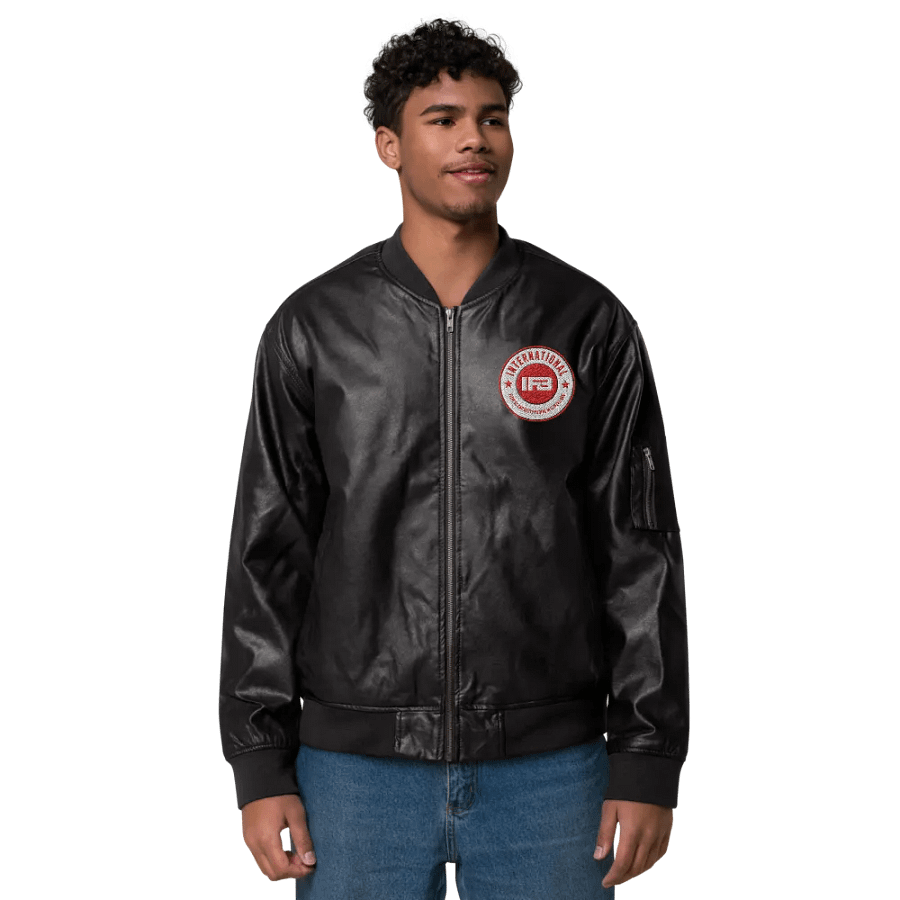 IFBNewsfeed.Org's Threadfast Apparel Faux Leather Bomber Jacket product image (2)