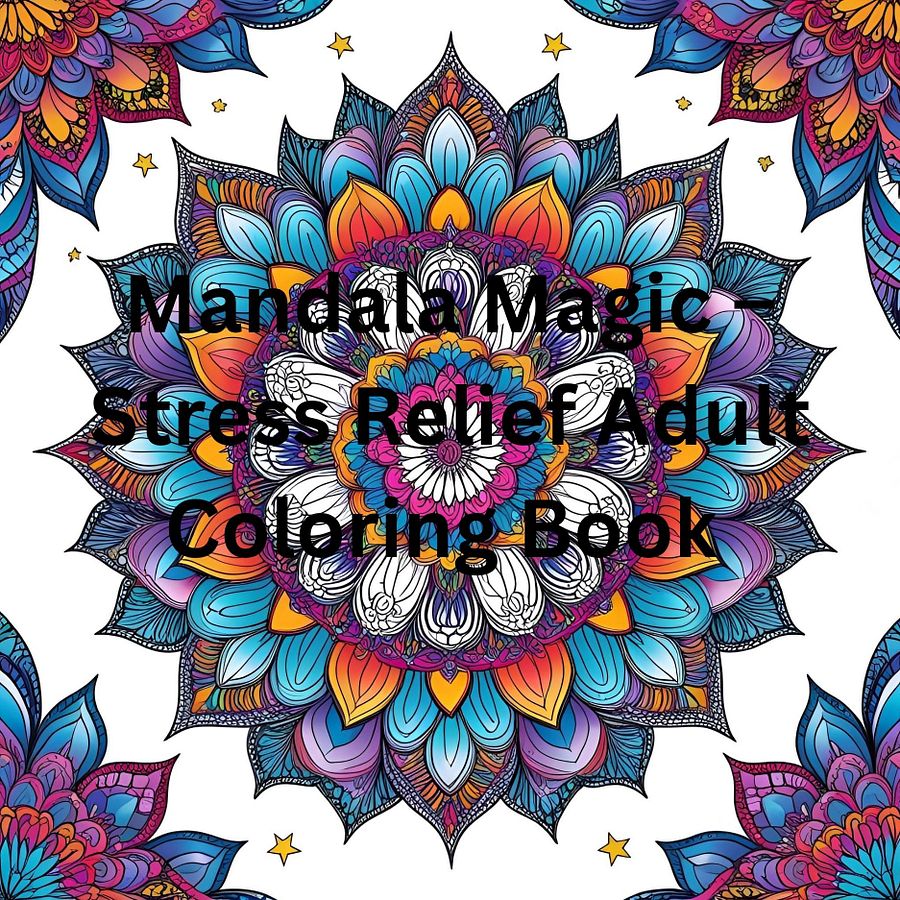 Mandala Magic – Stress Relief Adult Coloring Book with Beautiful Mandalas for Relaxation & Mindfulness product image (1)