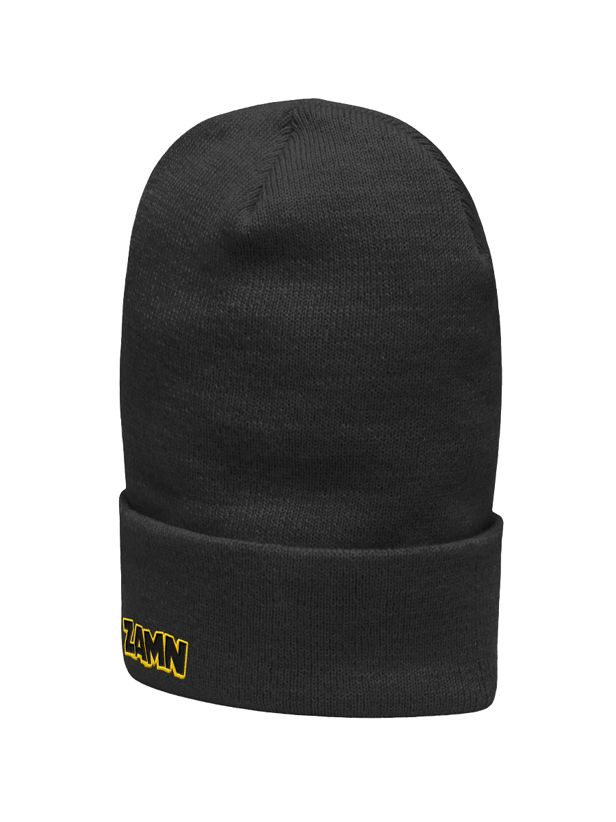 ZAMN Logo Beanie: Black product image (5)