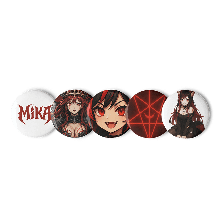 BITE CLUB: Mika Akakuma Button Set product image (1)