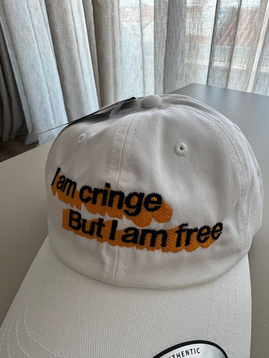 i am cringe but i am free hat (100% cotton) product image (3)