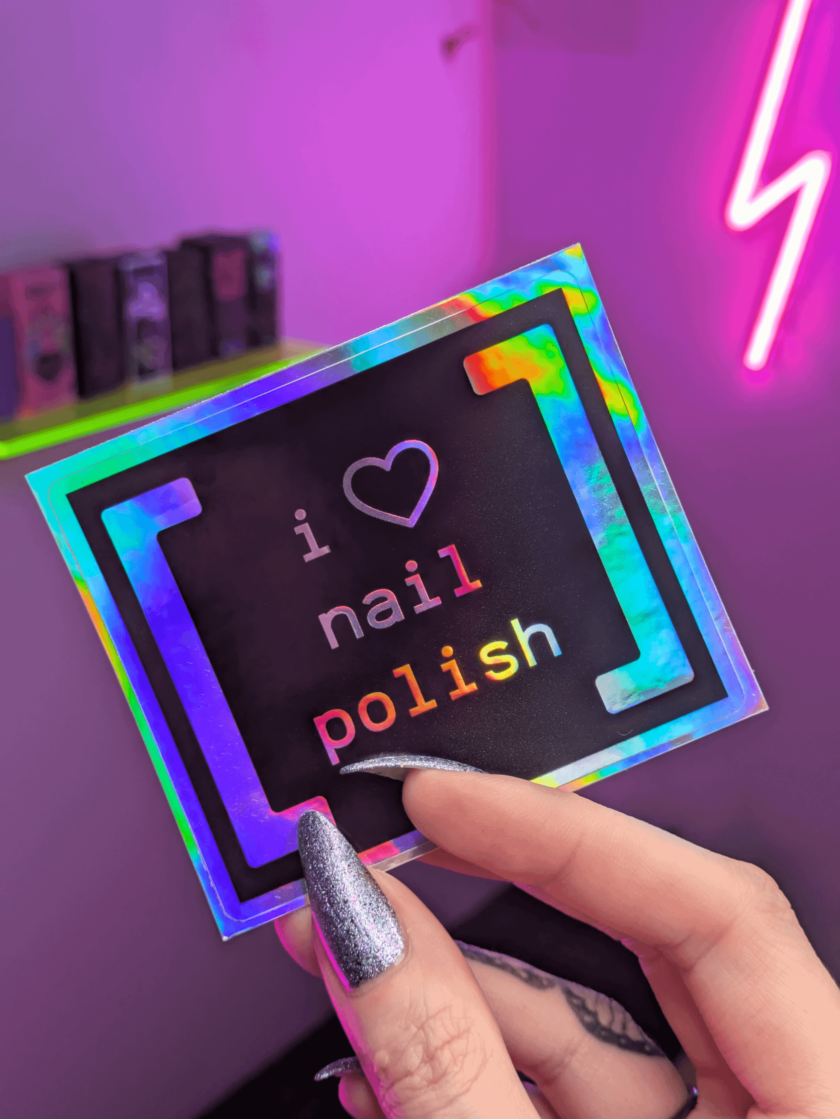 i <3 nail polish: Holo Sticker product image (3)