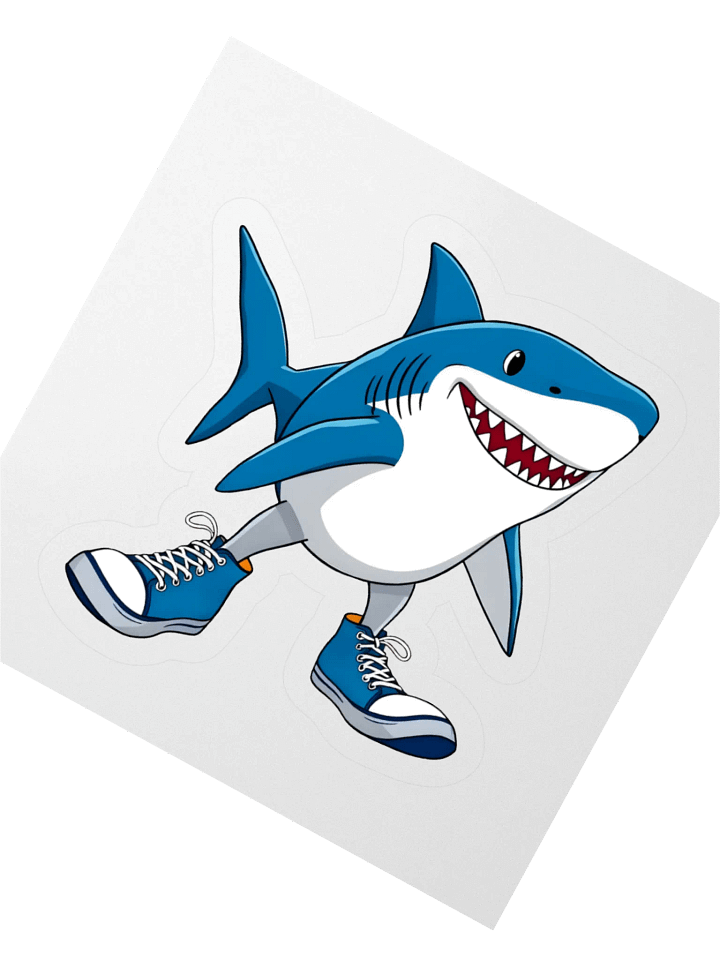 Tralalero Tralala – Meme Cartoon Shark Sticker product image (4)