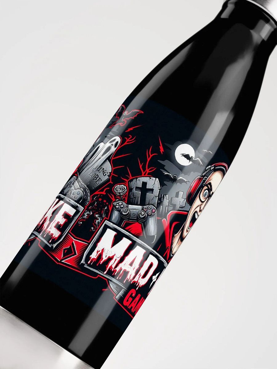 Spooky Gamer Stainless Steel Water Bottle product image (5)