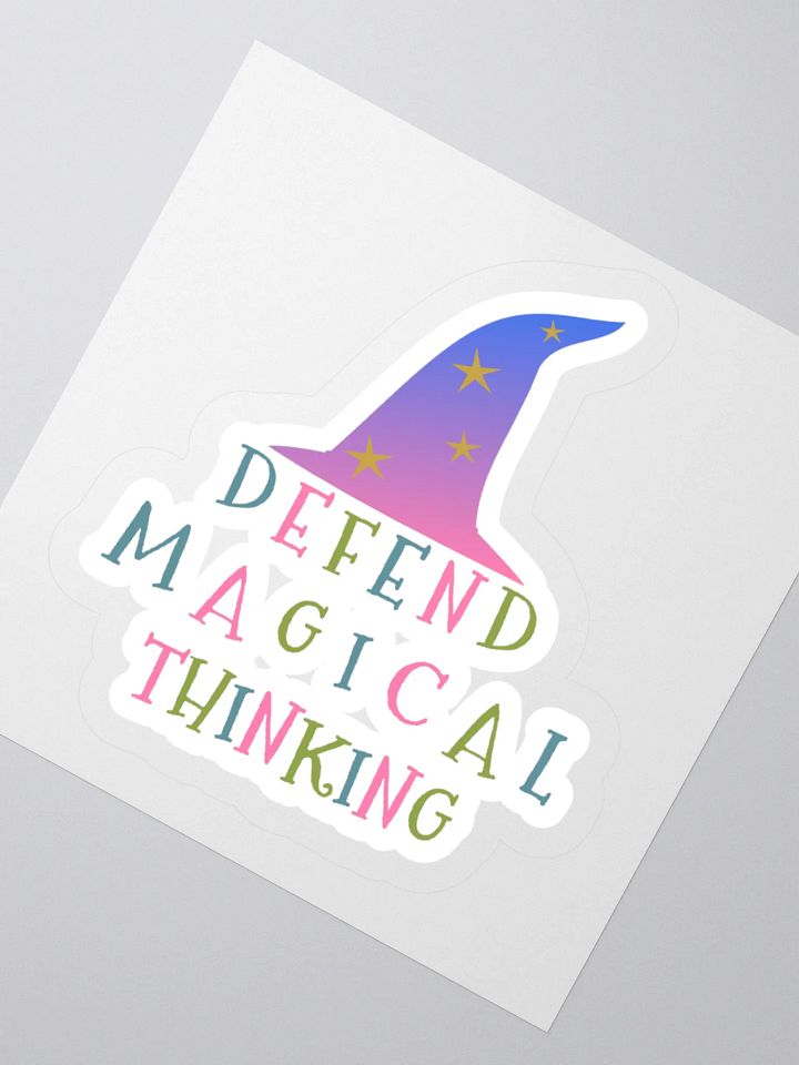 Defend Magical Thinking Sticker product image (2)