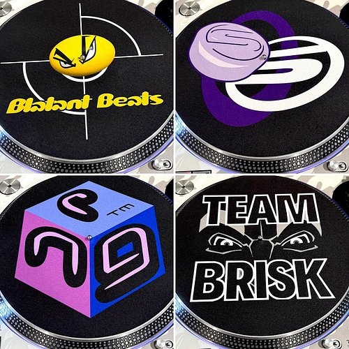 The slipmat samples arrived today, and I’m not going to lie, they look fresh AF! 😍 #merch