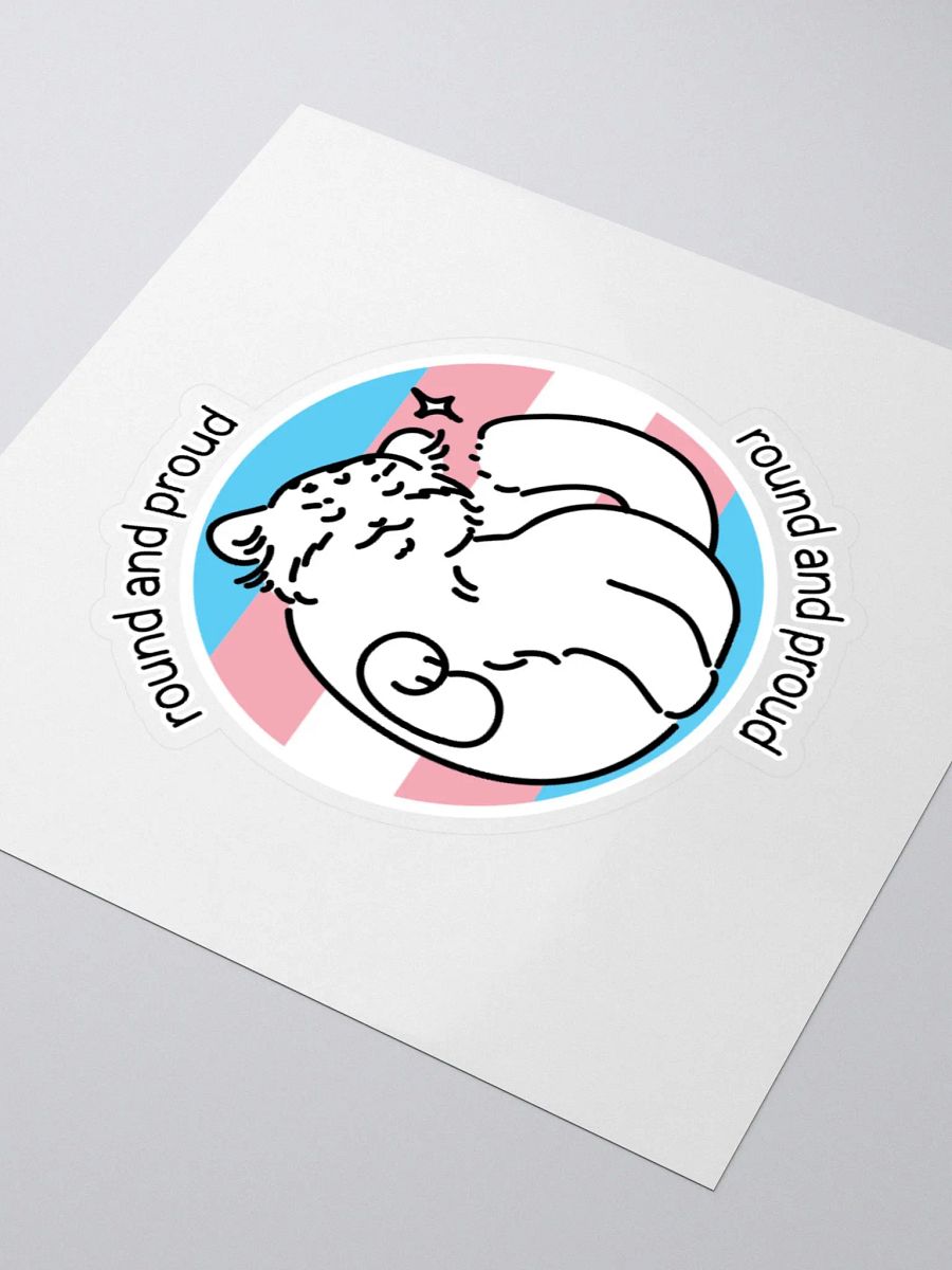 Round and Proud Manul Transgender Version - Sticker product image (7)