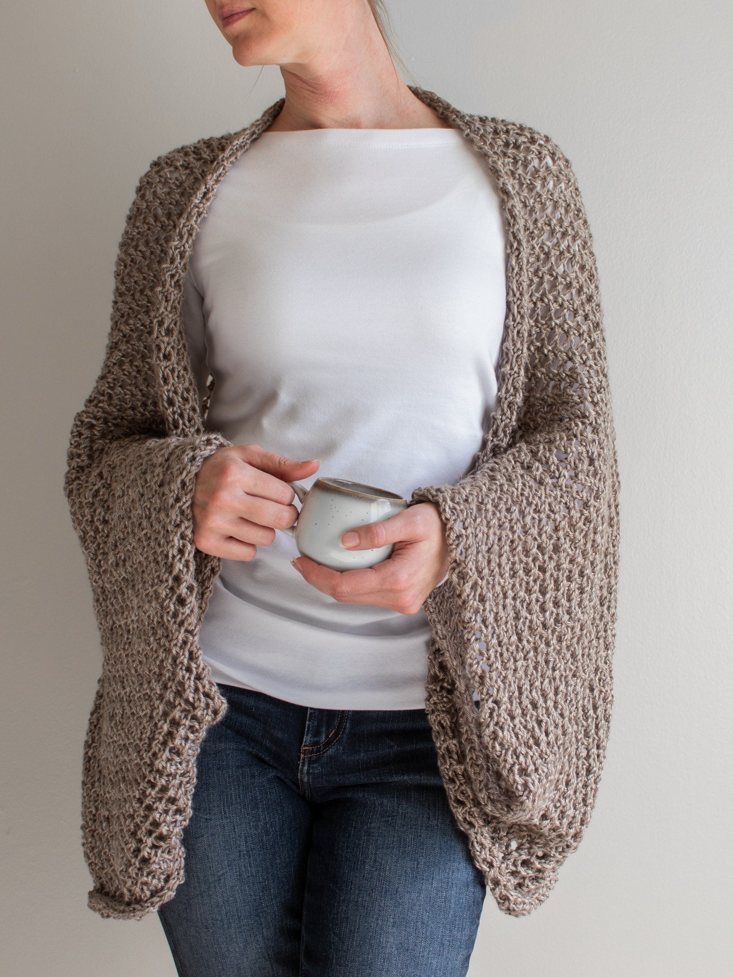 Summer Lace Rectangle Shrug Knitting Pattern - Resolve product image (1)