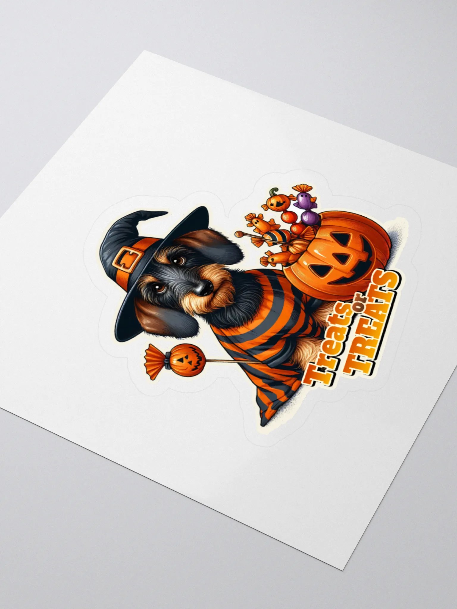 Dachshund Treat Halloween - Sticker product image (3)