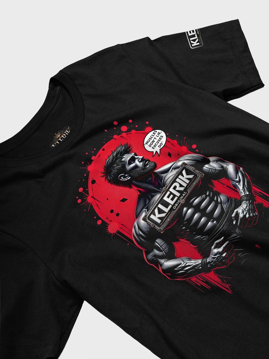 Original Metallic Logo T-Shirt - MUCLES DONT LIE EXCUSES DO product image (22)