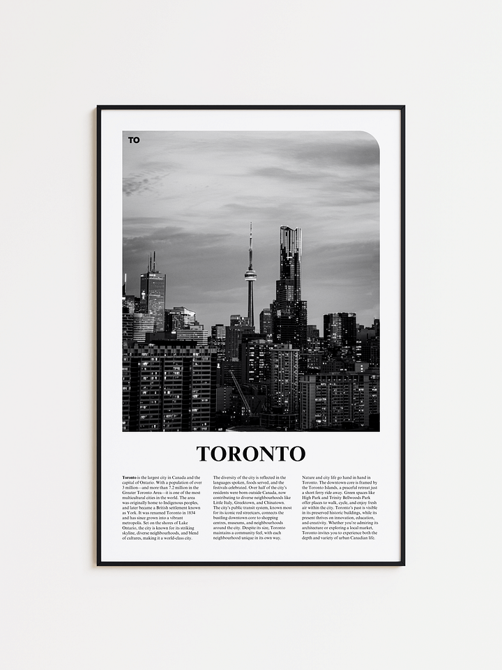 Toronto 03 Newspaper Poster product image (1)