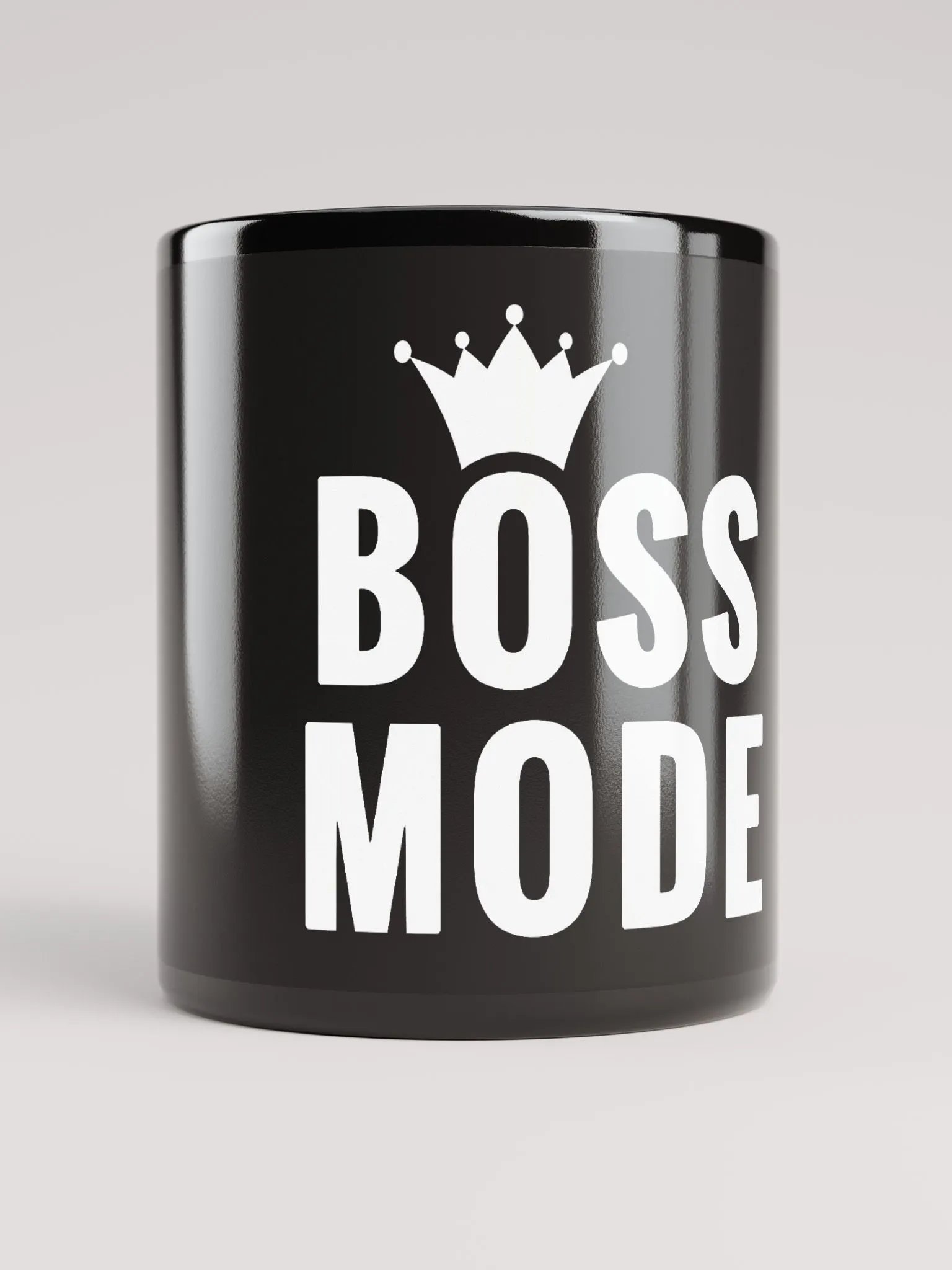 Boss Mode - Confidence Black Coffee Mug product image (5)