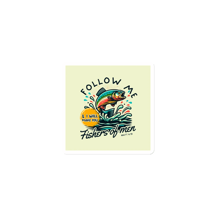 Follow Me and I Will Make You Fishers of Men Die-Cut Magnets product image (2)