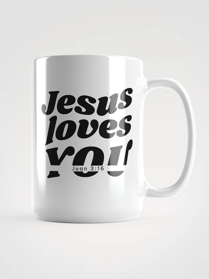 Juan 3:16 Biblical Verse White Glossy Mug product image (1)