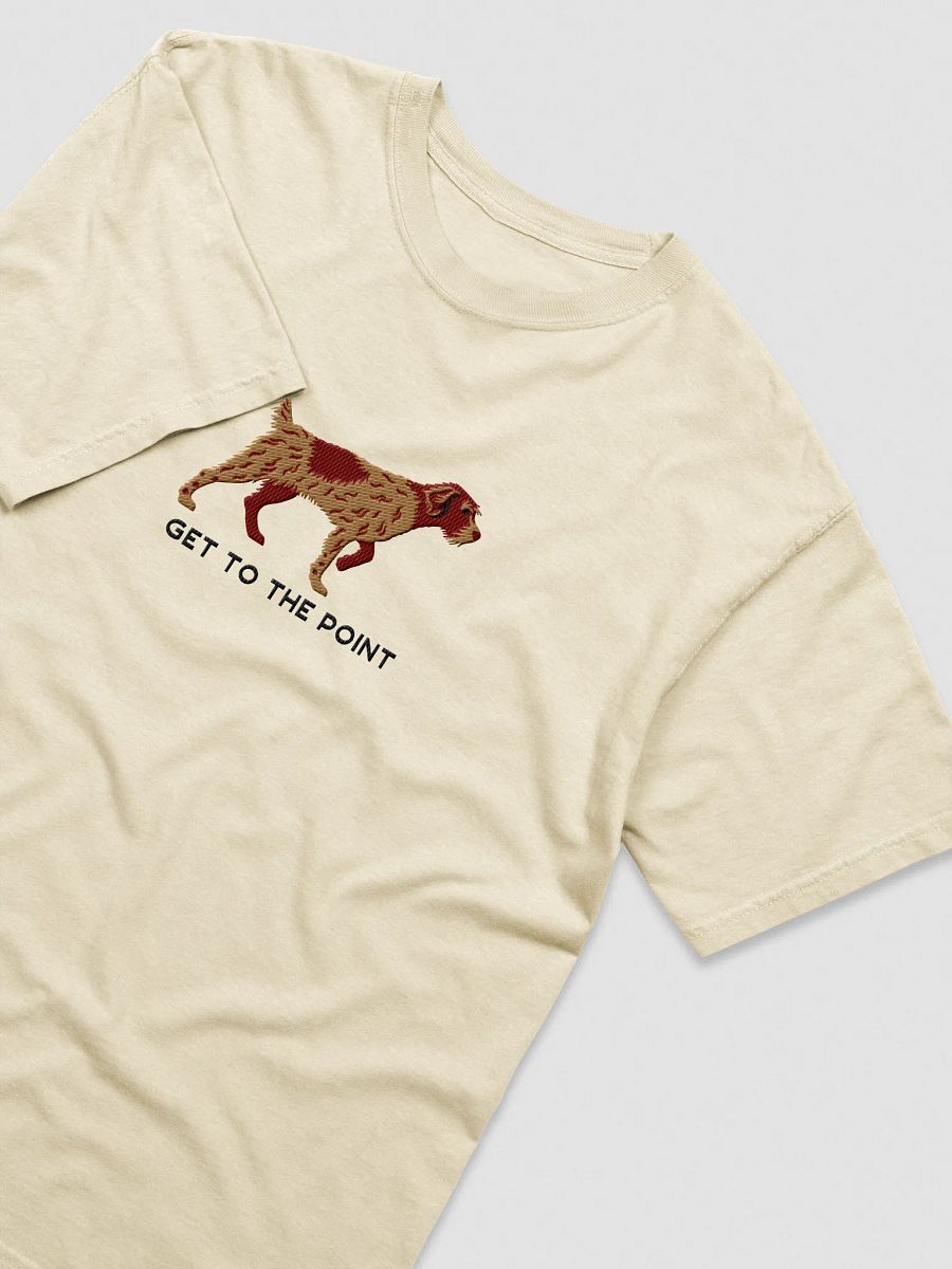 Get to the Point T-Shirt(Embroidered) of a Wirehaired Pointing Griffon(Chestnut & Liver) product image (35)