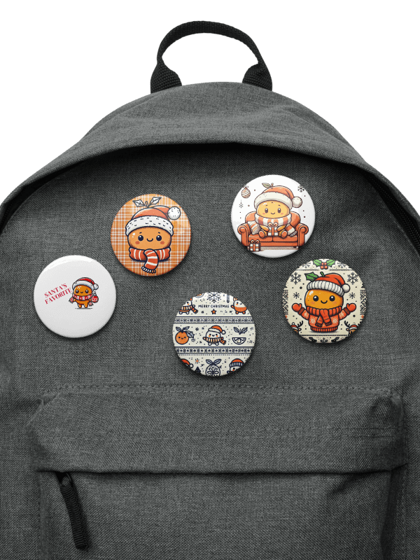 Tangerine Holiday Pin Button Set product image (10)