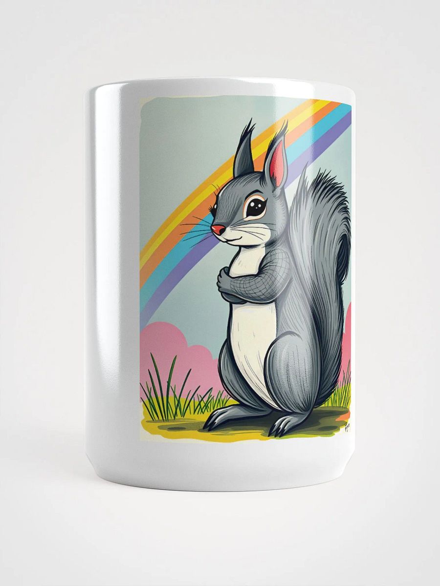 Whimsical Rainbow Squirrel Mug product image (5)