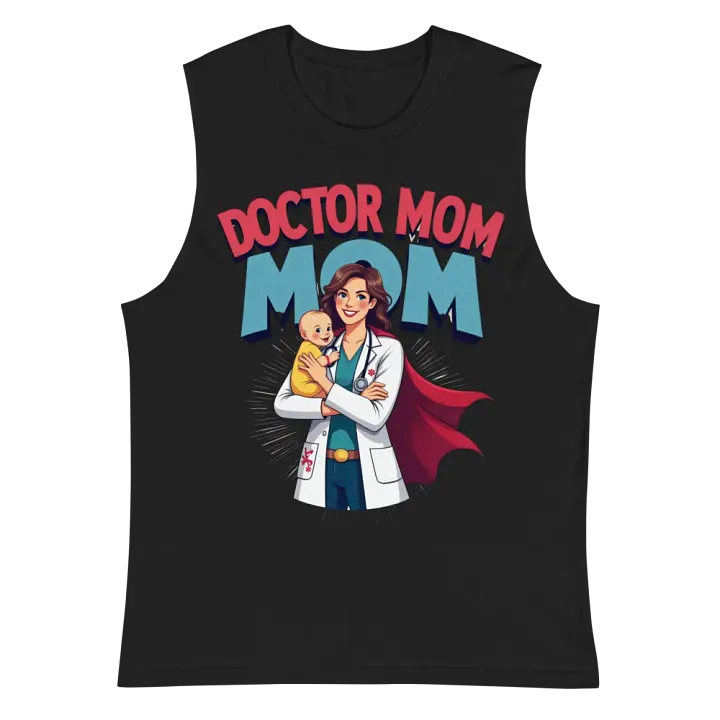 Doctor Mom Superhero Muscle Tank product image (3)