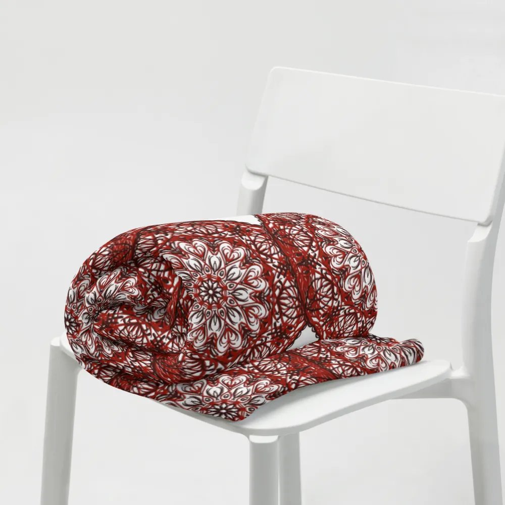 Lace of Crimson Throw Blanket product image (8)