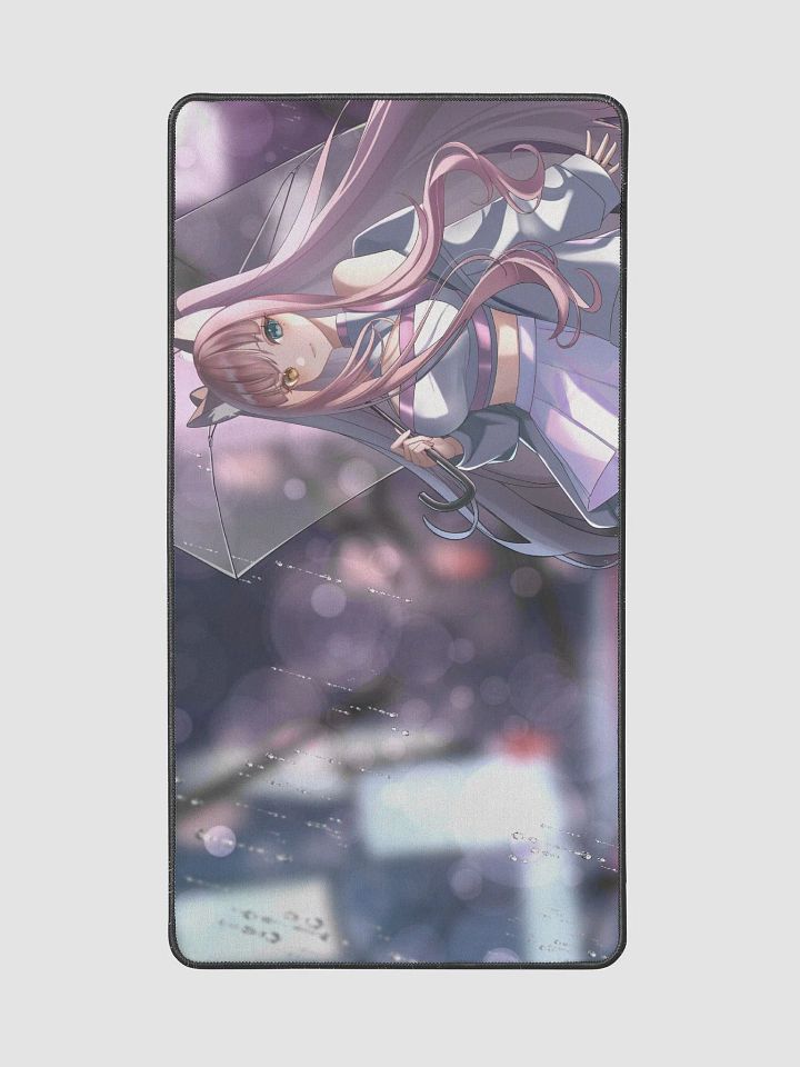 Rainy Day Peach Desk Mat product image (2)