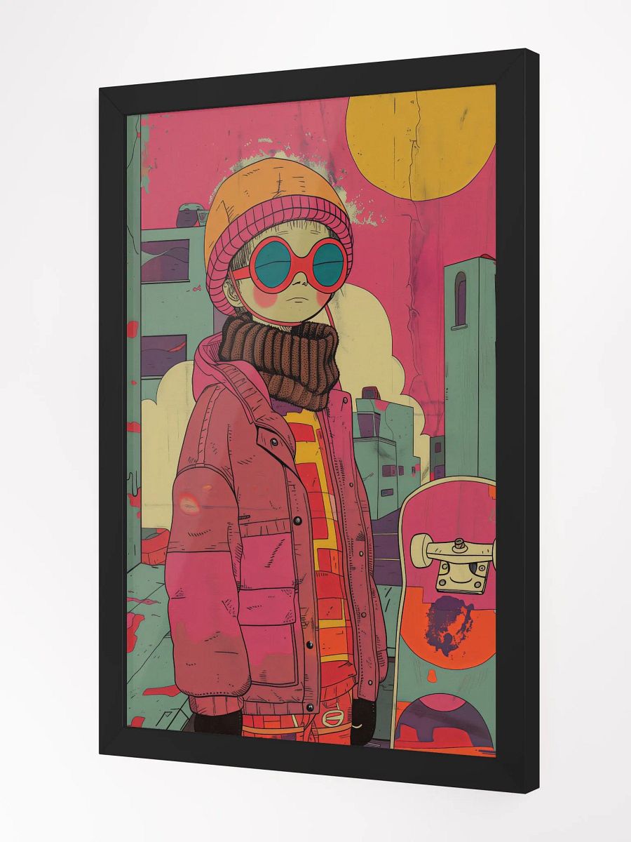 Urban Winter Vibes Pop Art Poster - Framed product image (3)