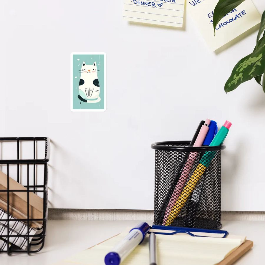 Pawsitively Adorable Feline – Die-Cut Magnet product image (10)