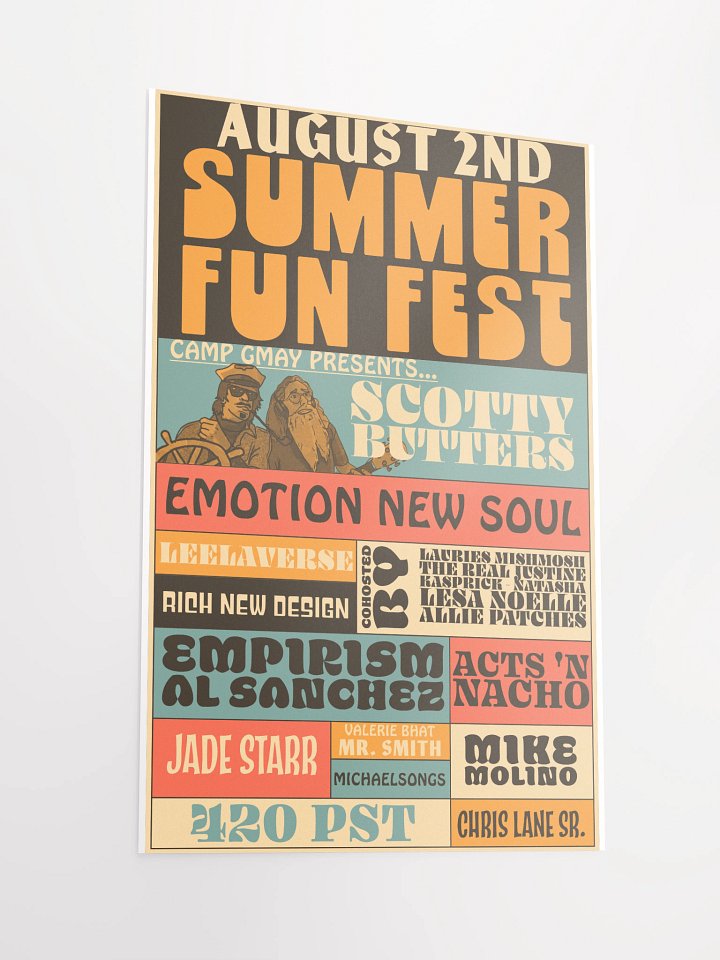 Summer Fun Fest Retro Poster product image (2)