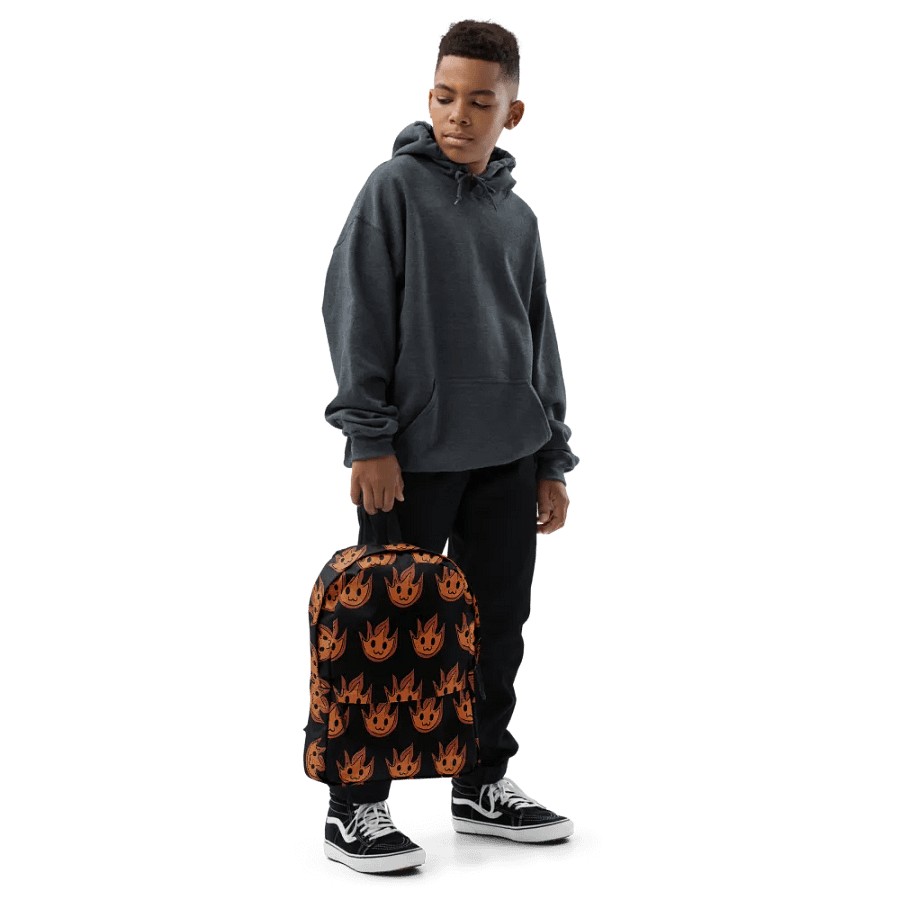 Smol Flame All-Over Print Backpack product image (6)