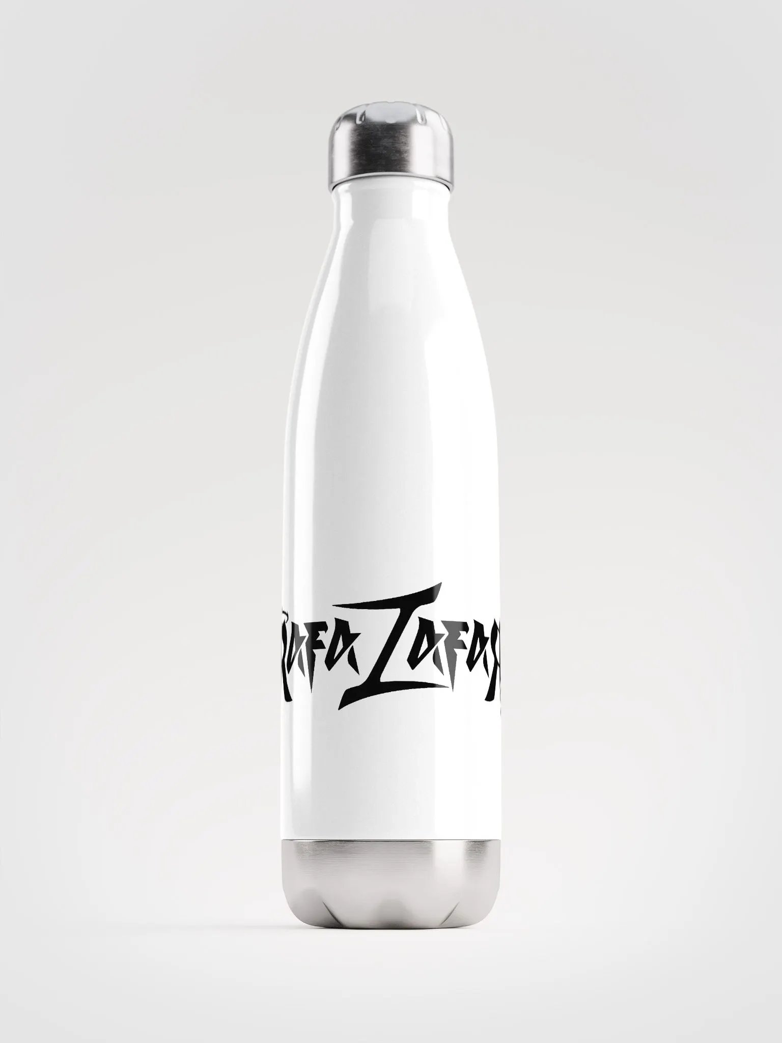 RafaZafar Logotext Steel Thermos (white) product image (1)