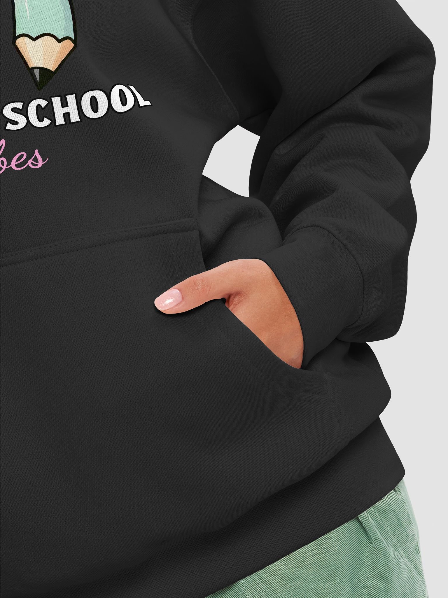 Pencil Bow Back to School Vibes Hoodie product image (8)