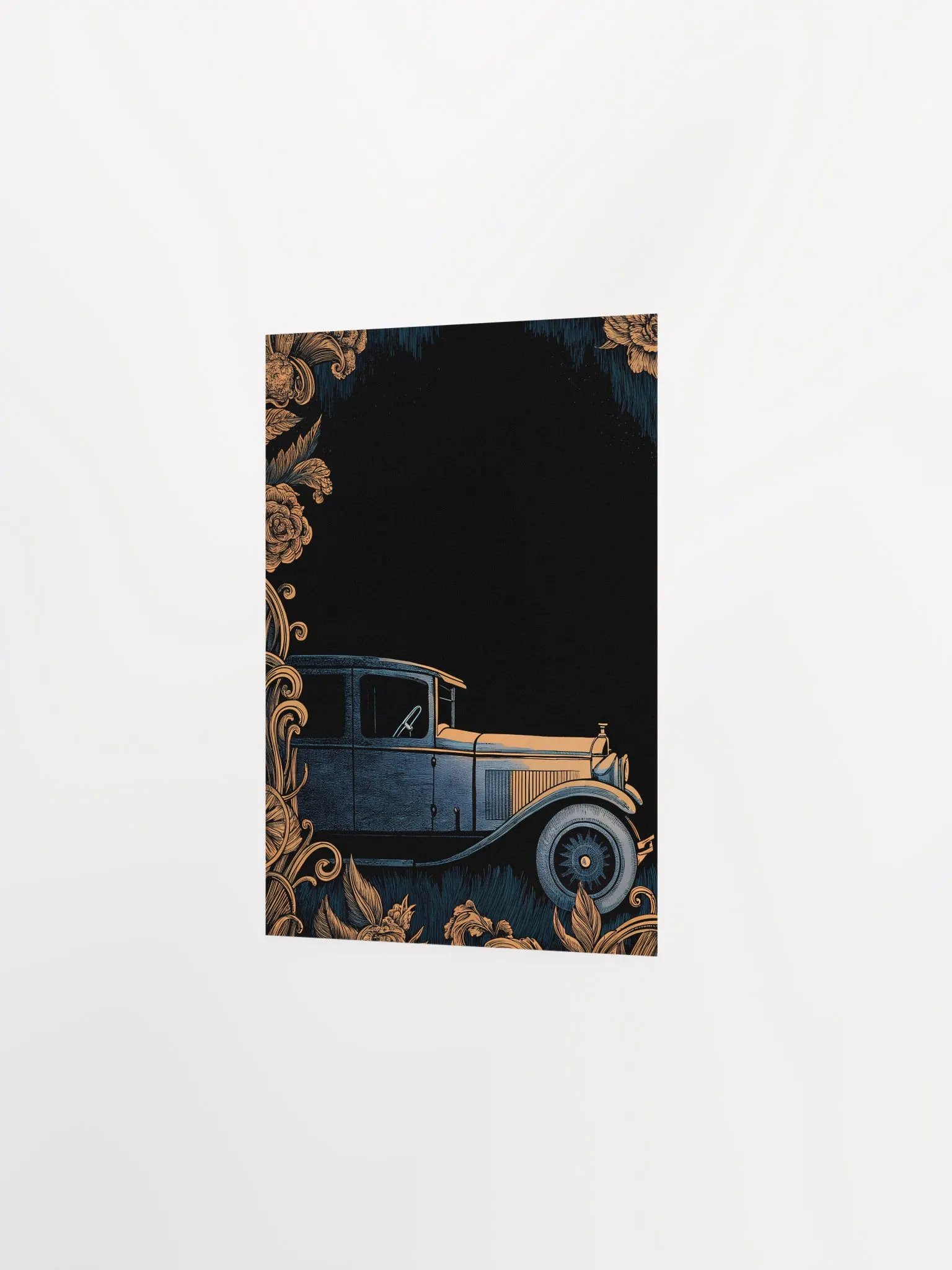 Vintage Car Floral Framed Poster product image (5)