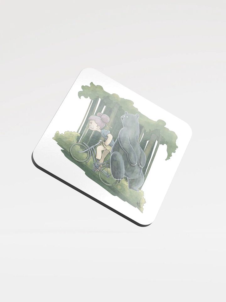 Why My Bike Heavy | Glossed Cork Coaster product image (1)